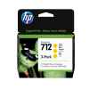 1 x Genuine HP 712 Yellow 3-Pack Ink Cartridge 3ED79A