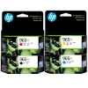 4 Pack Genuine HP 965XL Ink Cartridge Set (1BK,1C,1M,1Y) 3JA84AA 3JA81AA 3JA82AA 3JA83AA