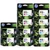 10 Pack Genuine HP 915XL Ink Cartridge Set (4BK,2C,2M,2Y) 3YM22AA 3YM19AA 3YM20AA 3YM21AA