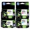 4 Pack Genuine HP 932XL 933XL Ink Cartridge Set (1BK,1C,1M,1Y) CN053AA CN054AA CN055AA CN056AA