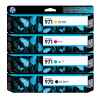 4 Pack Genuine HP 970 971 Ink Cartridge Set (1BK,1C,1M,1Y) CN621AA CN622AA CN623AA CN624AA