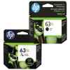 2 Pack Genuine HP 63XL Black & Colour Ink Cartridge Set (1BK,1C) F6U64AA F6U63AA