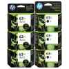 6 Pack Genuine HP 63XL Black & Colour Ink Cartridge Set (3BK,3C) F6U64AA F6U63AA