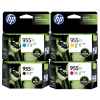 4 Pack Genuine HP 955XL Ink Cartridge Set (1BK,1C,1M,1Y) L0S72AA L0S63AA L0S66AA L0S69AA