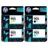 4 Pack Genuine HP 905 Ink Cartridge Set (1BK,1C,1M,1Y) T6M01AA T6L89AA T6L93AA T6L97AA