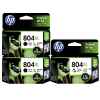 3 Pack Genuine HP 804XL Black & Colour Ink Cartridge Set (2BK,1C) T6N12AA T6N11AA