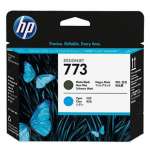 1 x Genuine HP 773 Matte Black & Cyan Printhead C1Q20A