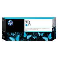 1 x Genuine HP 745 Cyan Ink Cartridge F9K03A