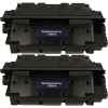 2 x Compatible HP C8061X Toner Cartridge 61X