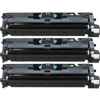 3 x Compatible HP C9700A Black Toner Cartridge 121A