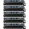 5 x Compatible HP C9700A Black Toner Cartridge 121A