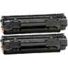 2 x Compatible HP CB436A Toner Cartridge 36A