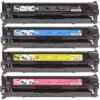 4 Pack Compatible HP CB540A CB541A CB542A CB543A Toner Cartridge Set 125A