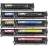 2 Lots of 4 Pack Compatible HP CB540A CB541A CB542A CB543A Toner Cartridge Set 125A