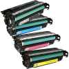 4 Pack Compatible HP CE250X CE251A CE252A CE253A Toner Cartridge Set 504X 504A