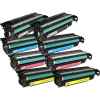 2 Lots of 4 Pack Compatible HP CE250X CE251A CE252A CE253A Toner Cartridge Set 504X 504A