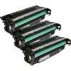 3 x Compatible HP CE250X Black Toner Cartridge 504X