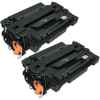 2 x Compatible HP CE255A Toner Cartridge 55A