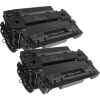 2 x Compatible HP CE255X Toner Cartridge 55X