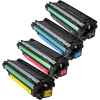 4 Pack Compatible HP CE270A CE271A CE272A CE273A Toner Cartridge Set 650A