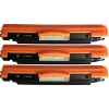 3 x Compatible HP CE310A Black Toner Cartridge 126A