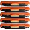 5 x Compatible HP CE310A Black Toner Cartridge 126A