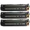 3 x Compatible HP CE320A Black Toner Cartridge 128A