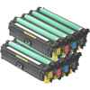 2 Lots of 4 Pack Compatible HP CE340A CE341A CE343A CE342A Toner Cartridge Set 651A