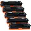 5 x Compatible HP CE410X Black Toner Cartridge 305X