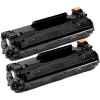 2 x Compatible HP CF283X Toner Cartridge 83X