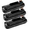 3 x Compatible HP CF283X Toner Cartridge 83X