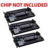 3 x Compatible HP CF289A Toner Cartridge 89A - NO CHIP Version