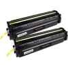 2 x Compatible HP CF500X Black Toner Cartridge 202X