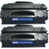 2 x Compatible HP Q7553X Toner Cartridge 53X