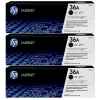 3 x Genuine HP CB436A Toner Cartridge 36A