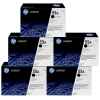 5 x Genuine HP CE255A Toner Cartridge 55A