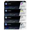 4 Pack Genuine HP CE320A CE321A CE322A CE323A Toner Cartridge Set 128A