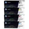 4 Pack Genuine HP CF300A CF301A CF302A CF303A Toner Cartridge Set 827A