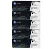 5 x Genuine HP CF380X Black Toner Cartridge 312X