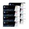 2 Lots of 4 Pack Genuine HP CF510A CF511A CF512A CF513A Toner Cartridge Set 204A