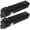 2 x Non-Genuine TK-544K Black Toner Cartridge for Kyocera FS-C5100DN