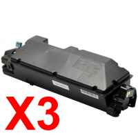 3 x Non-Genuine TK-5349K Black Toner Cartridge for Kyocera TASKAlfa-352ci