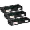 3 x Compatible Lanier SPC232 SPC242 SPC312 SPC320 Black Toner Cartridge 406483