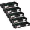 5 x Compatible Lanier SPC232 SPC242 SPC312 SPC320 Black Toner Cartridge 406483