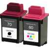 2 Pack Compatible Lexmark #70 #80 Black & Colour Ink Cartridge 12A1970 12A1980