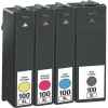 4 Pack Compatible Lexmark #100XL Ink Cartridge Set High Yield (1BK,1C,1M,1Y) 14N1069A 14N1070A 14N1071A 14N1068A