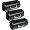 3 x Compatible Lexmark MS810 MS811 MS812 523H Toner Cartridge High Yield 52D3H00