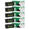 5 x Genuine Lexmark MX721 MX722 MS823 MS826 MX826 58D6000 Toner Cartridge Return Program