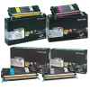 4 Pack Genuine Lexmark C524 C532 C534 Toner Cartridge Set High Yield Return Program