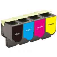 4 Pack Compatible Lexmark CS521 CS622 CX622 CX625 Toner Cartridge Set Ultra High Yield 78C6UCE 78C6UKE 78C6UME 78C6UYE